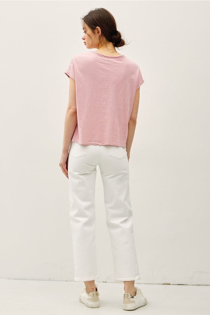 Be Cool Exposed Seam Detail Boxy Muscle Top - Little Miss Muffin Children & Home