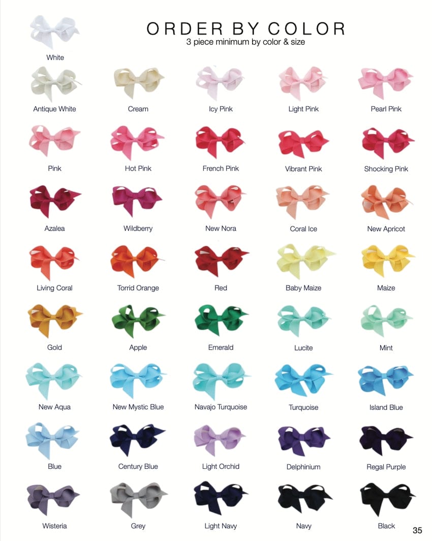 Bows Arts GG3 Toddler 3" Classic Grosgrain Bow - Little Miss Muffin Children & Home