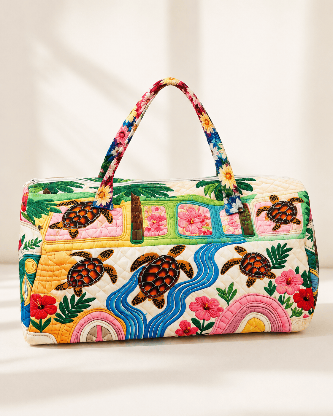 Sheer Trend Sea Turtle Hippie Bus Quilted Duffle Bag - Little Miss Muffin Children & Home