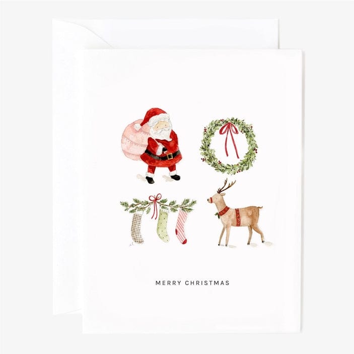 Emily Lex Studio Emily Lex Studio Merry Christmas Santa Greeting Card - Little Miss Muffin Children & Home