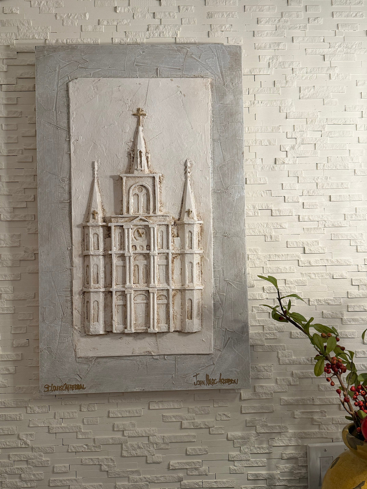 John Marc Anderson Grey Wash Cathedral 18x30 - Little Miss Muffin Children & Home
