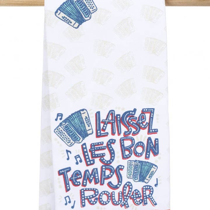 The Parish Line Laissez Accordion Kitchen Towel - Little Miss Muffin Children & Home