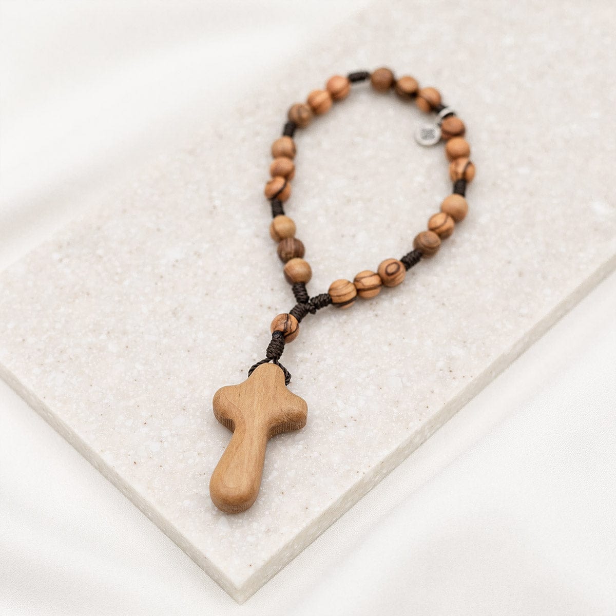 My Saint My Hero My Saint My Hero Peace Olive Wood Rosary Chaplet - Little Miss Muffin Children & Home
