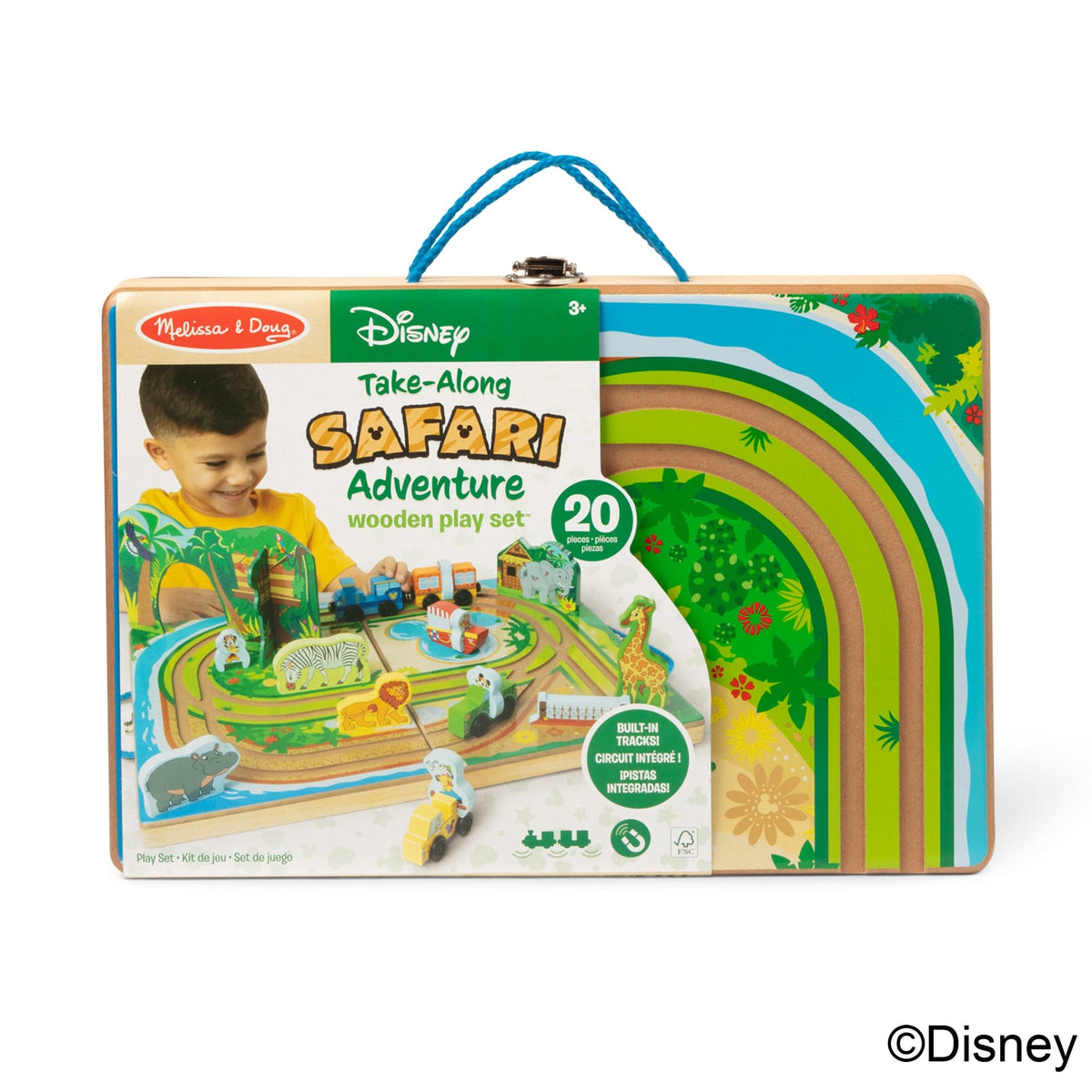 Melissa & Doug Disney Take-Along Safari Wooden Play Set - Little Miss Muffin Children & Home
