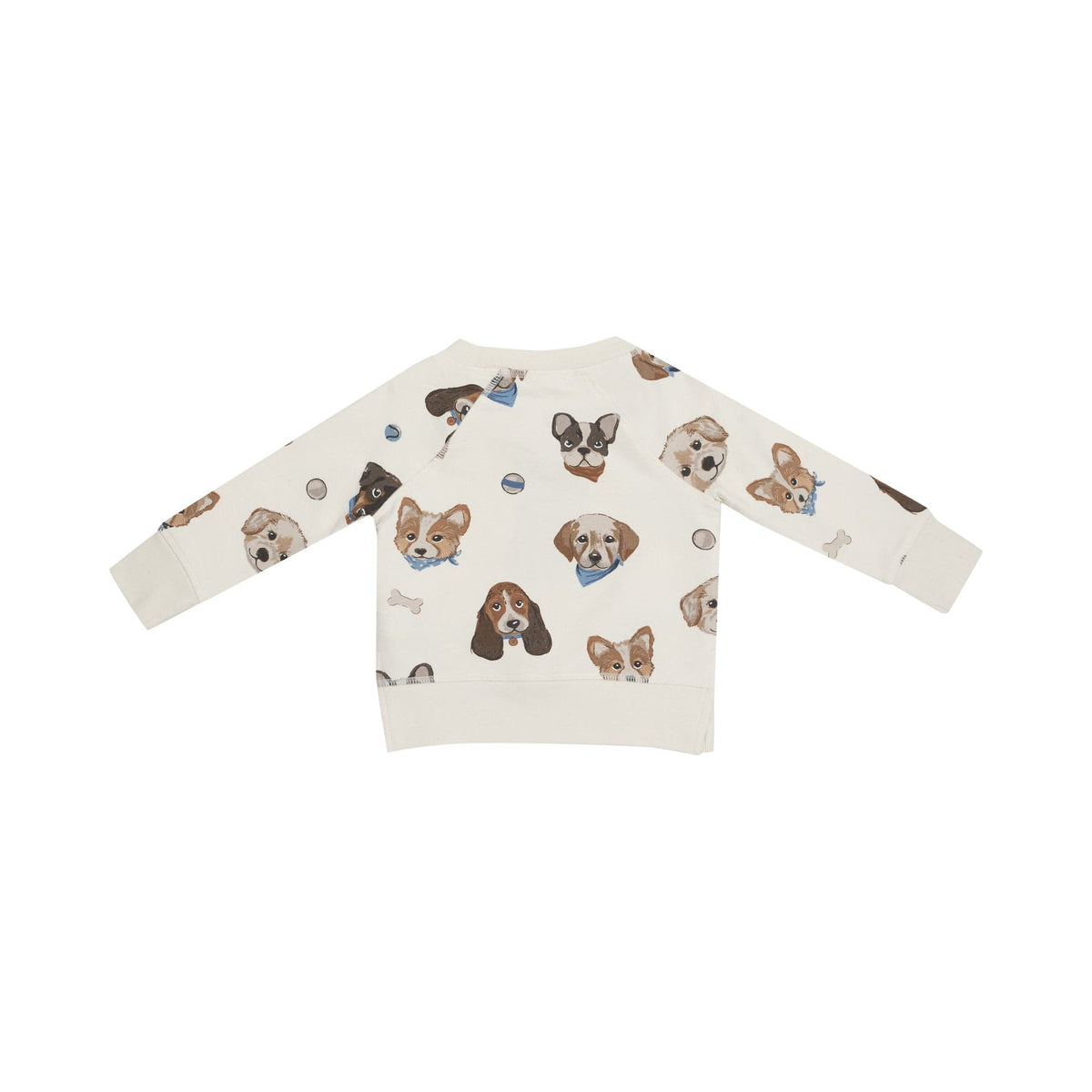 Angel Dear Angel Dear French Terry Vintage Puppy Faces Raglan Sweatshirt And Jogger Set - Little Miss Muffin Children & Home