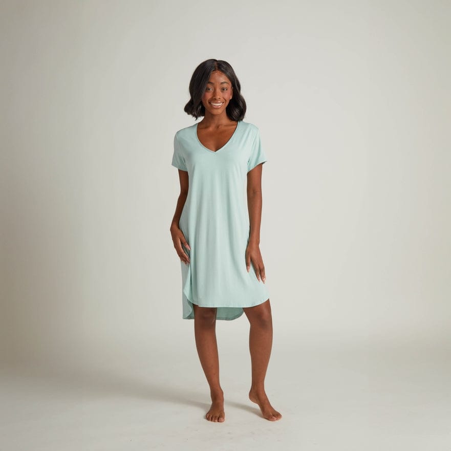 Faceplant Dreams Faceplant Bamboo® Claire Nightgown in Aqua Mist - Little Miss Muffin Children & Home