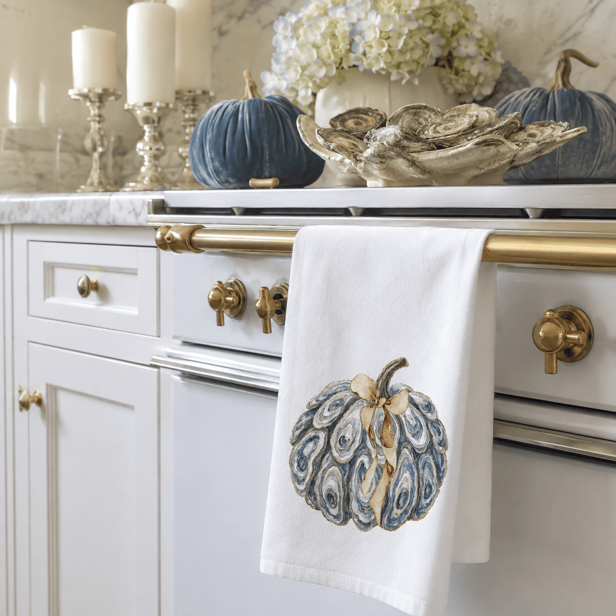 Created by Carol Oyster Pumpkin with Bow Towel - Little Miss Muffin Children & Home