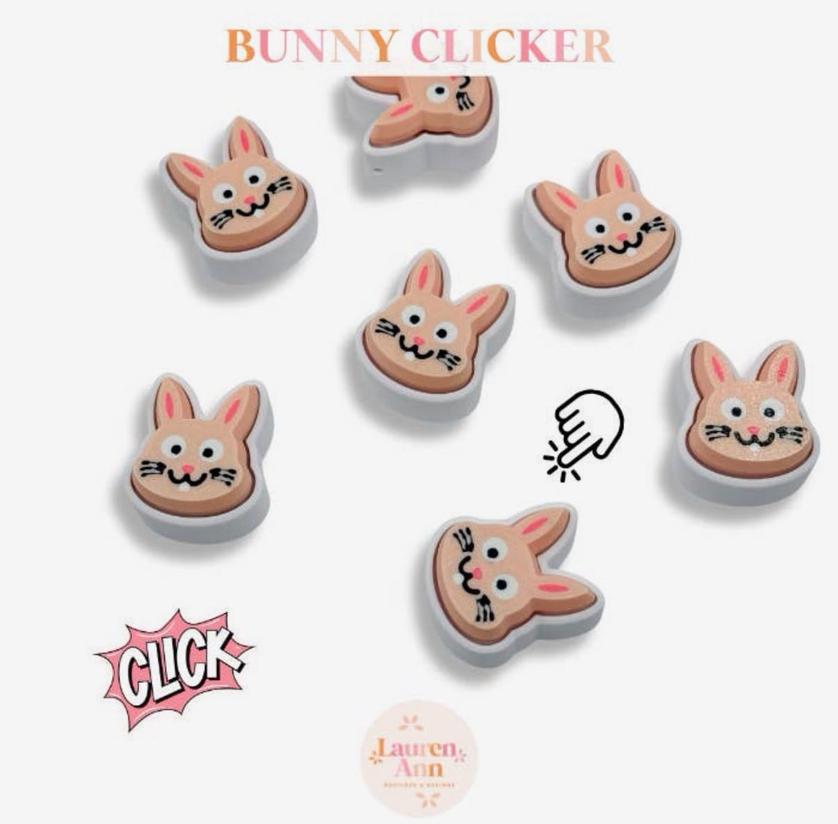 Lauren Ann Boutique & Designs Bunny Clicker - Little Miss Muffin Children & Home