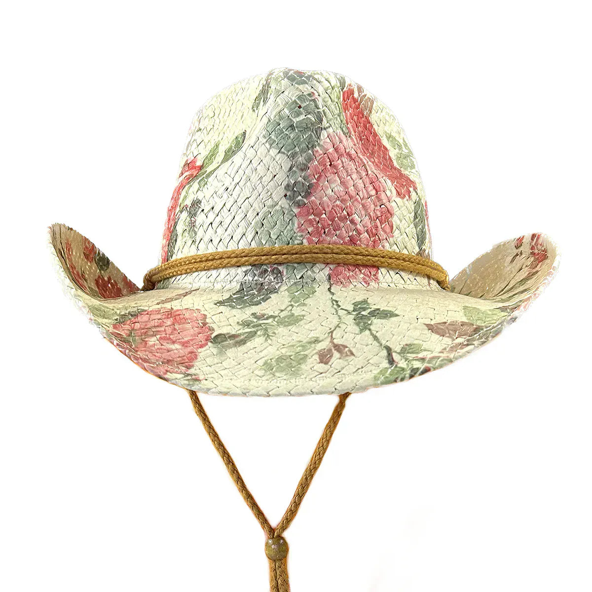 Rockmount Ranch Wear Floral Red & Green Print Straw Western Hat - Little Miss Muffin Children & Home