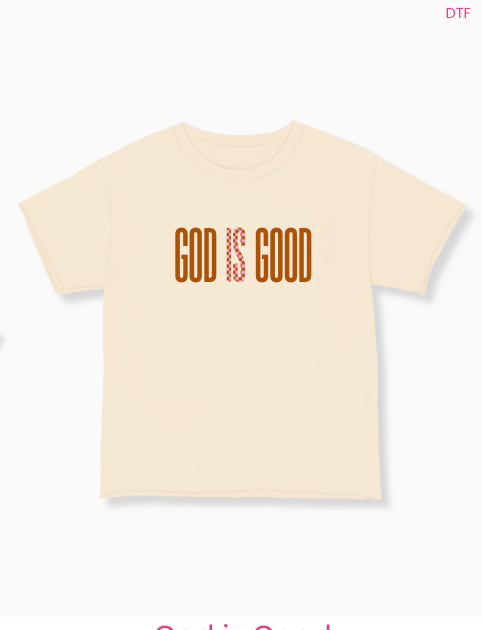 Grace + Emma God Is Good Beige T-Shirt - Little Miss Muffin Children & Home
