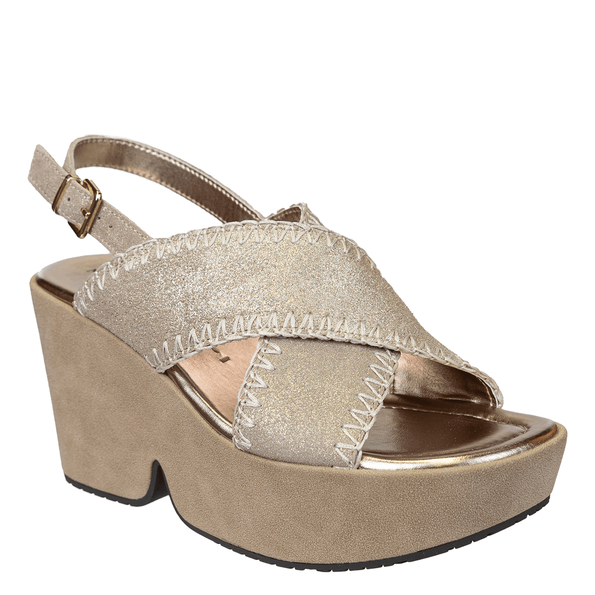 Naked Feet Naked Feet Tofino Wedge Sandals in Gold - Little Miss Muffin Children & Home
