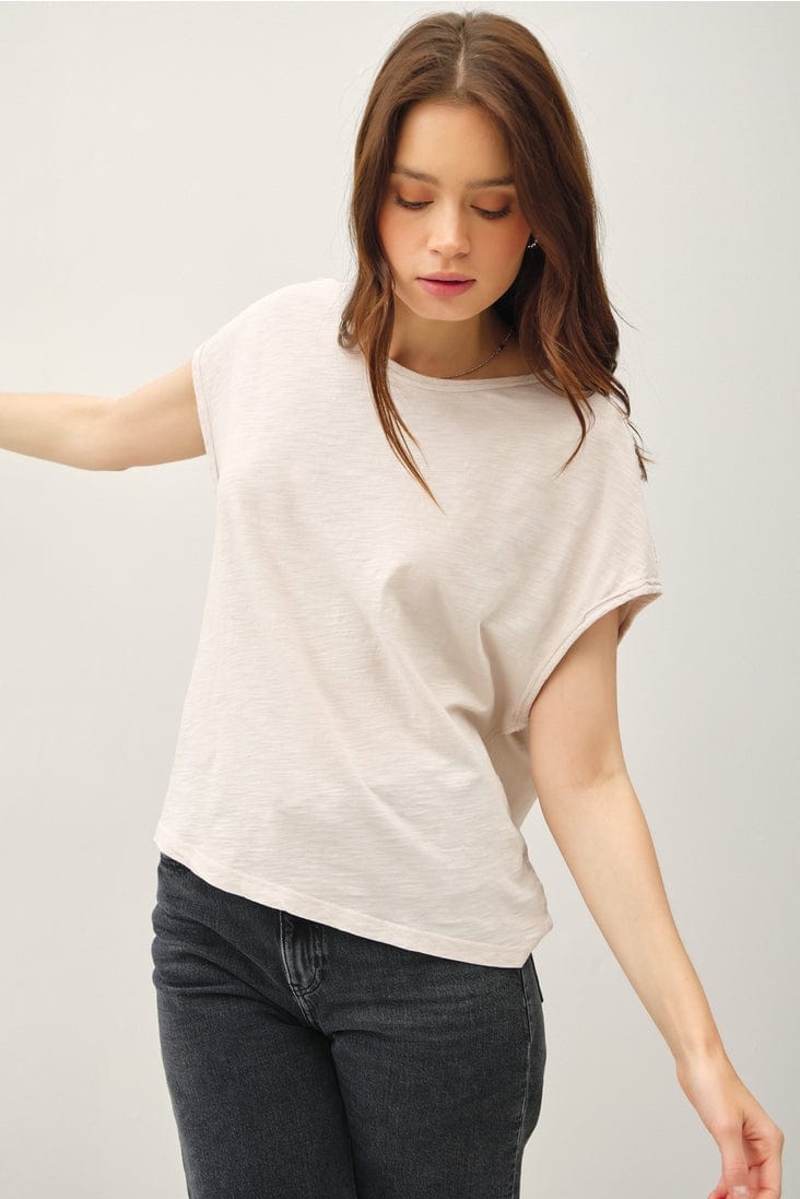 Be Cool Exposed Seam Detail Boxy Muscle Top - Little Miss Muffin Children & Home