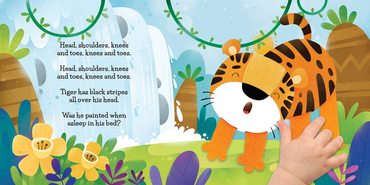 Little Hippo Books Head, Shoulders, Knees and Toes -Children's Sensory Board Book - Little Miss Muffin Children & Home