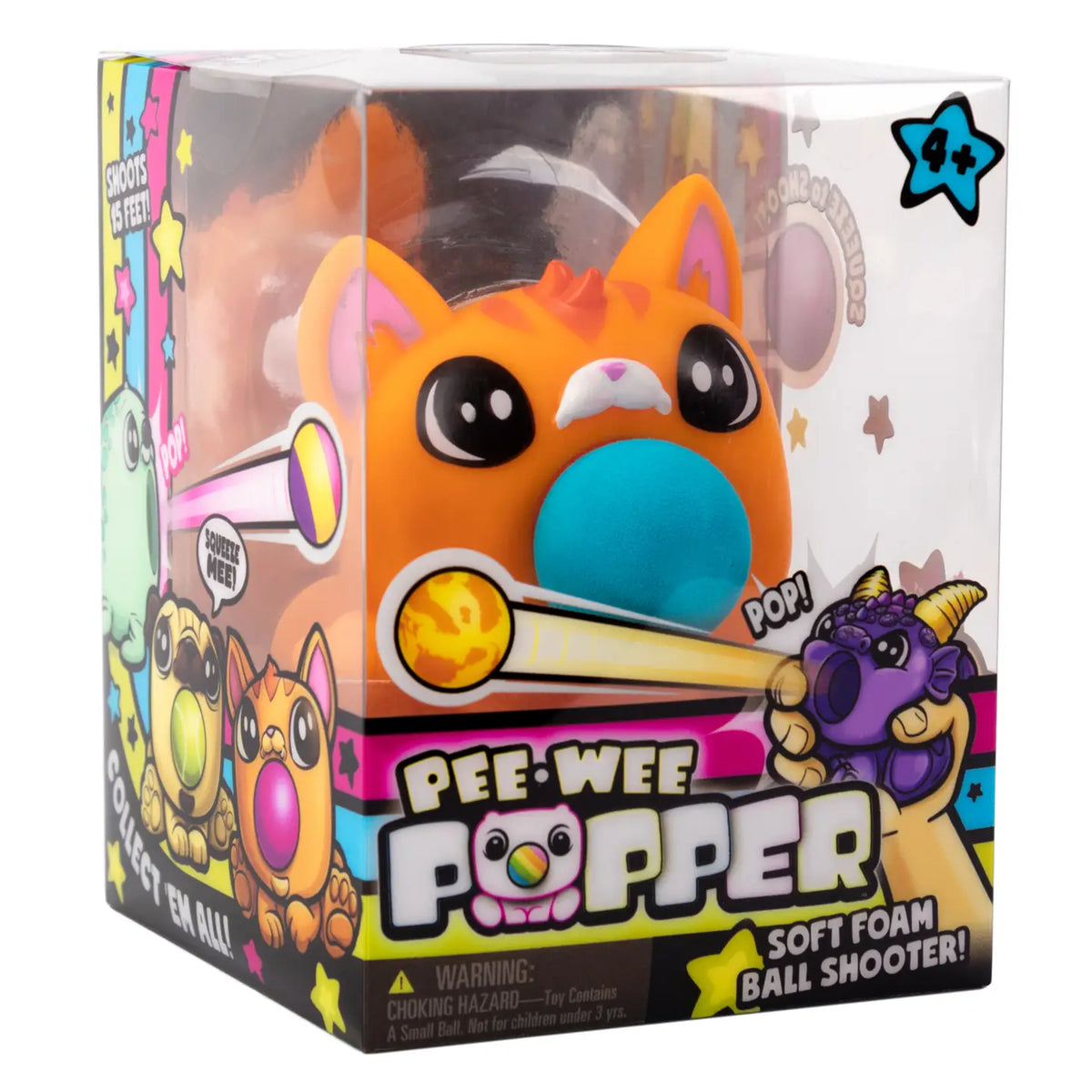 Hog Wild Toys Pee Wee Kitty Popper Mini Foam Ball Shooter - Little Miss Muffin Children & Home