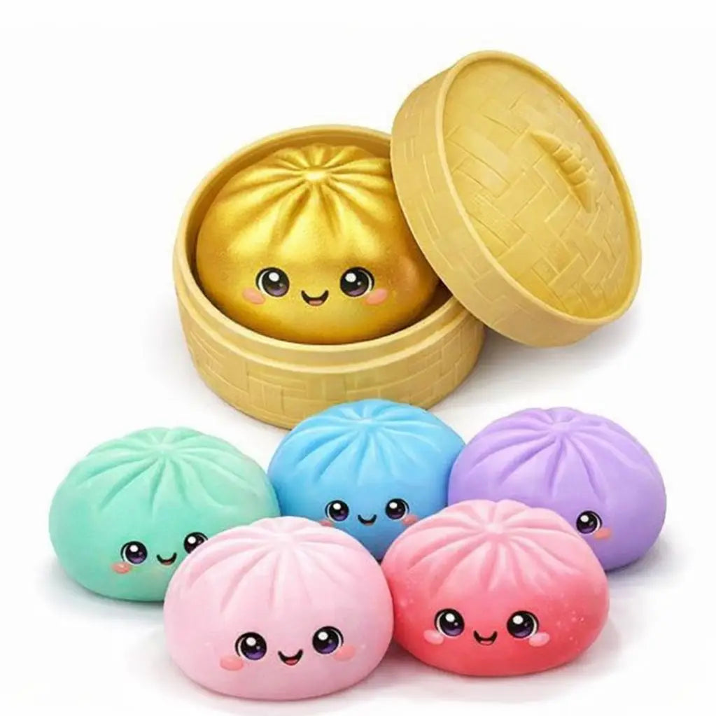 Handee Products Mystery Metallic Color 4" Squishy Dumpling - Little Miss Muffin Children & Home