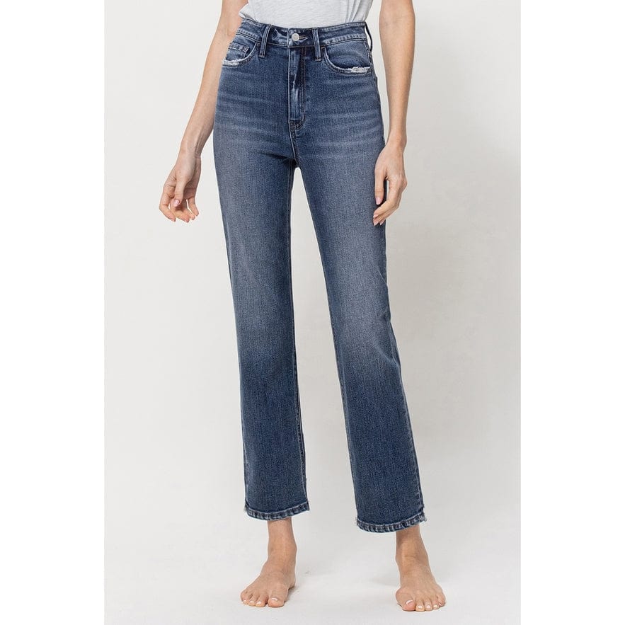 Flying Monkey Flying Monkey High Rise Straight Leg Ankle Jean - Little Miss Muffin Children & Home