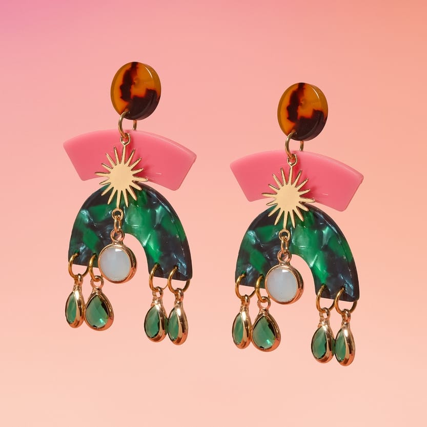 Tribe + Temple Freya Resin Earrings - Little Miss Muffin Children & Home