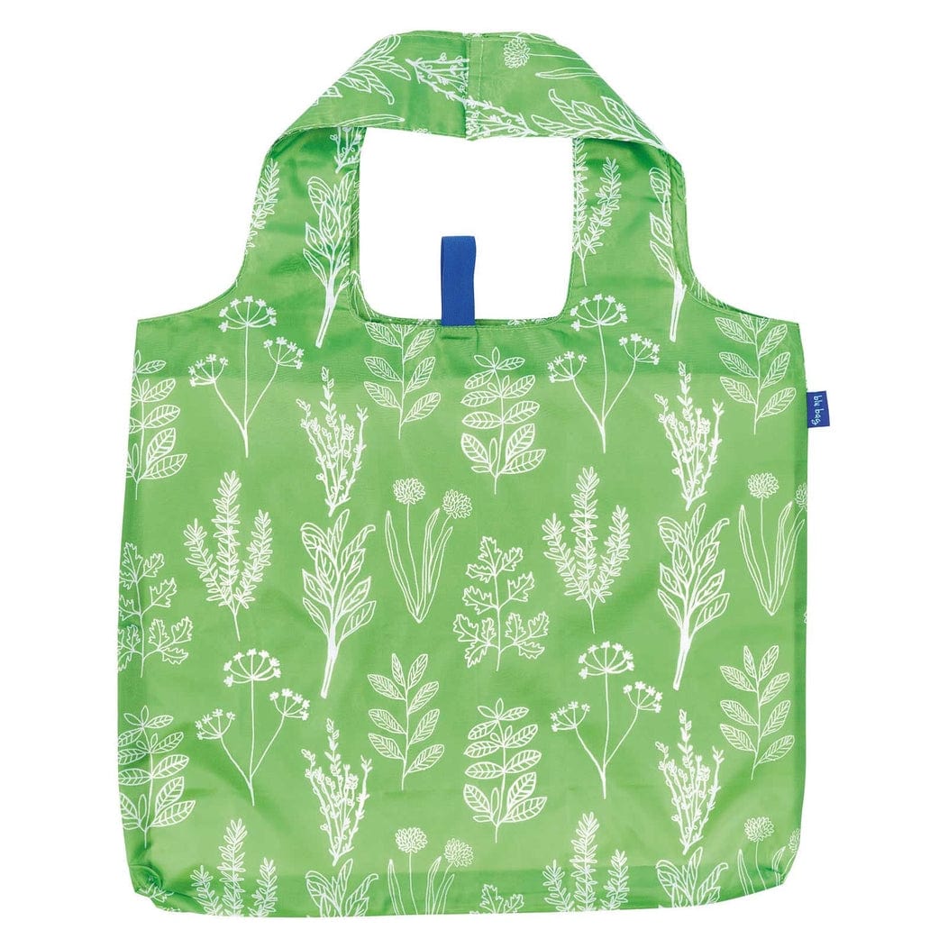 Rock Flower Paper Rock Flower Paper Herbs Green Blu Bag Reusable Shopper Tote - Little Miss Muffin Children & Home