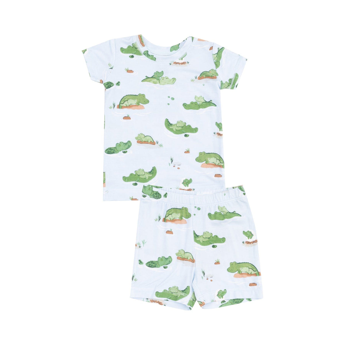 Angel Dear Angel DearAlligator Blue Loungewear Short Set - Little Miss Muffin Children & Home