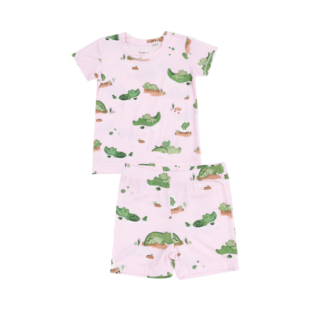 Angel Dear Angel DearAlligator Pink Loungewear Short Set - Little Miss Muffin Children & Home