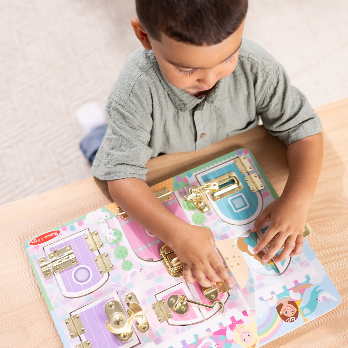 Melissa & Doug Princess Castle Latches Board - Little Miss Muffin Children & Home