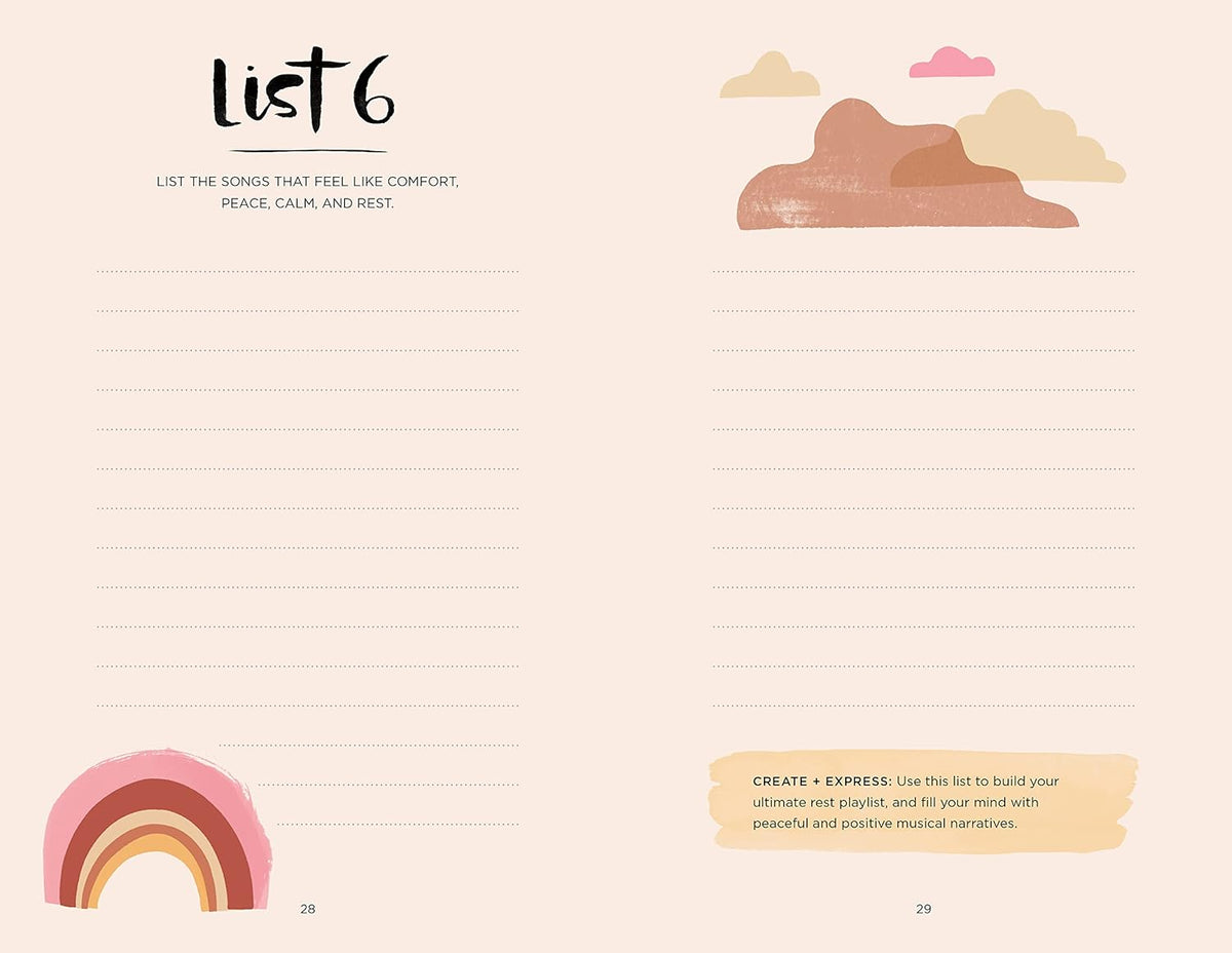 Paige Tate & Co 52 Lists for Calm Journal (For Soothing Anxiety) - Little Miss Muffin Children & Home