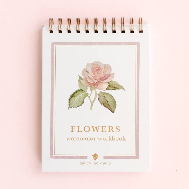 Bailey Rae Studio Flowers Watercolor Workbook - Little Miss Muffin Children & Home