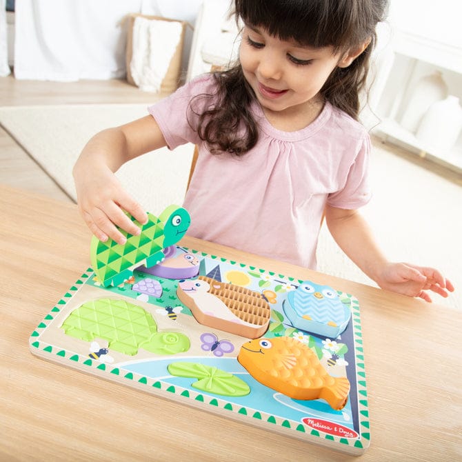 Melissa & Doug Forest Friends Touch & Feel Puzzle - Little Miss Muffin Children & Home