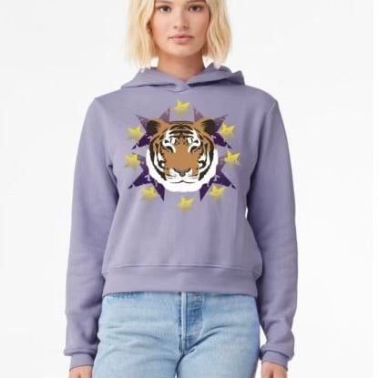Whereable Art Whereable Art Starburst Tiger Hoodie - Little Miss Muffin Children & Home