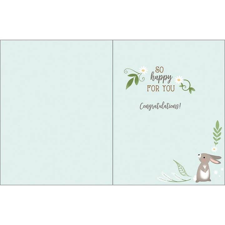 Little Bunnies Baby Greeting Card