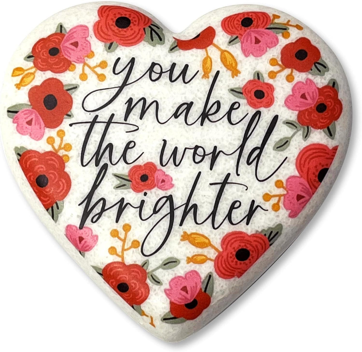 Dicksons Kindness Heart Stone with Floral You Make the World - Little Miss Muffin Children & Home