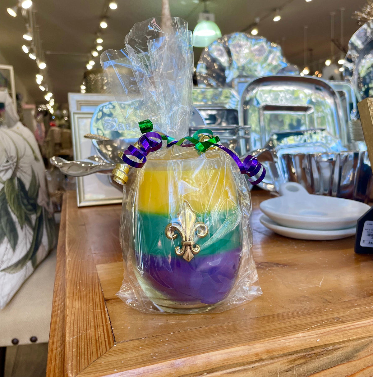 Southern Lights Southern Lights Mardi Gras Triple Layer Candles in King Cake Scent - Little Miss Muffin Children & Home