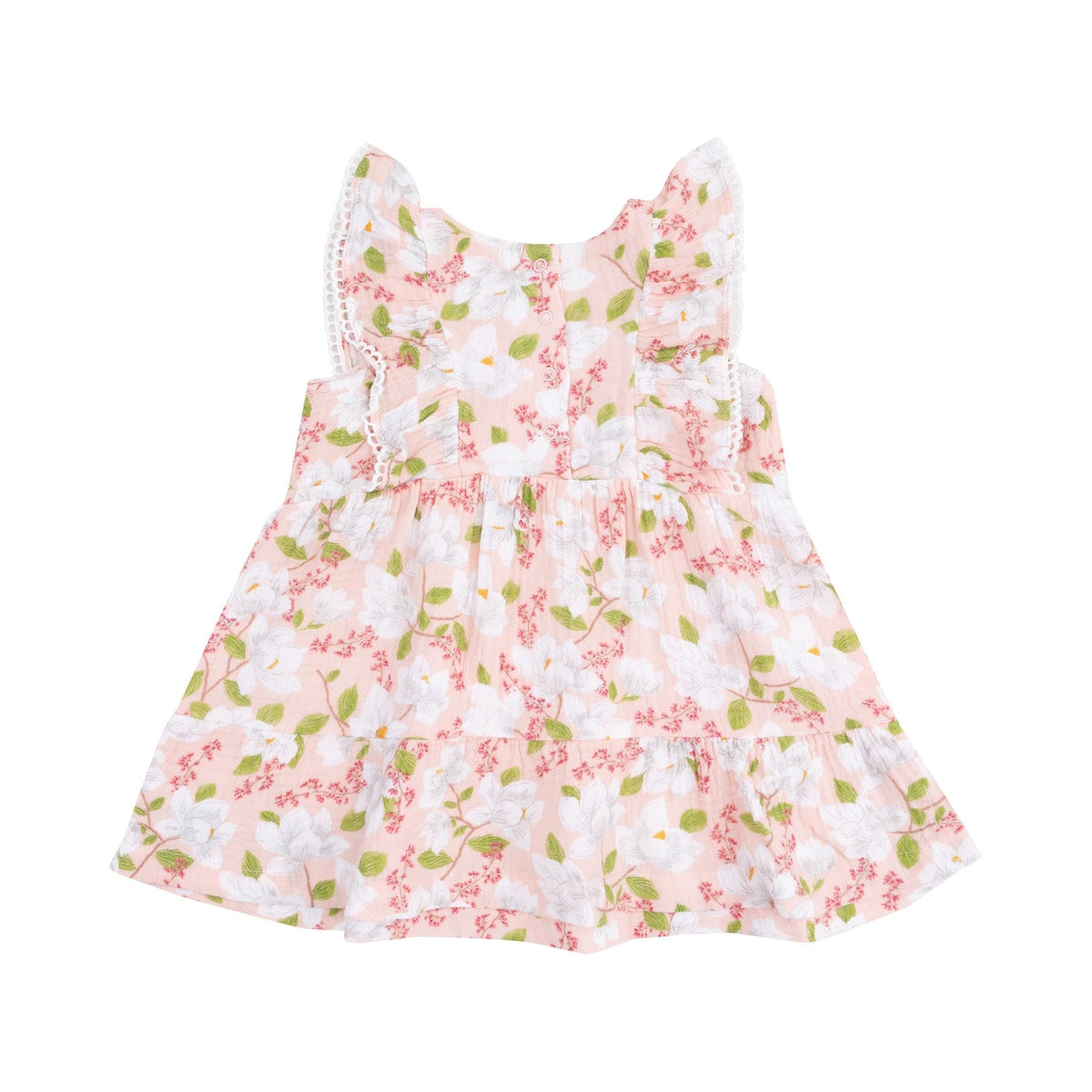 Angel Dear Angel Dear Magnolias Picot Trim Edged Dress - Little Miss Muffin Children & Home