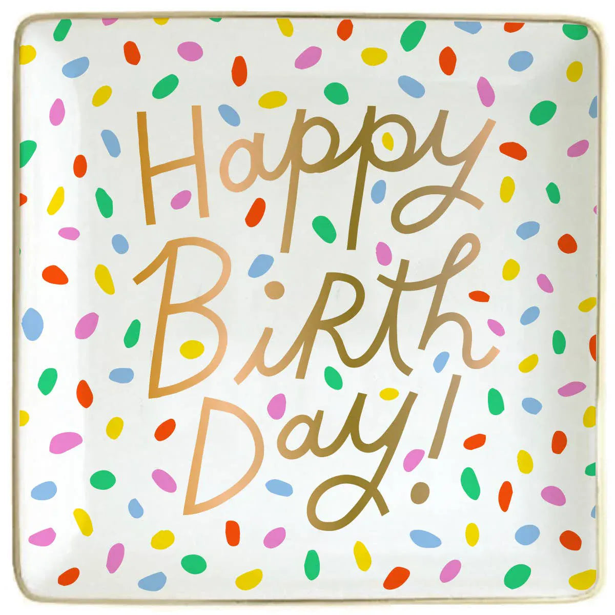 Happy Birthday Ceramic Trinket Tray