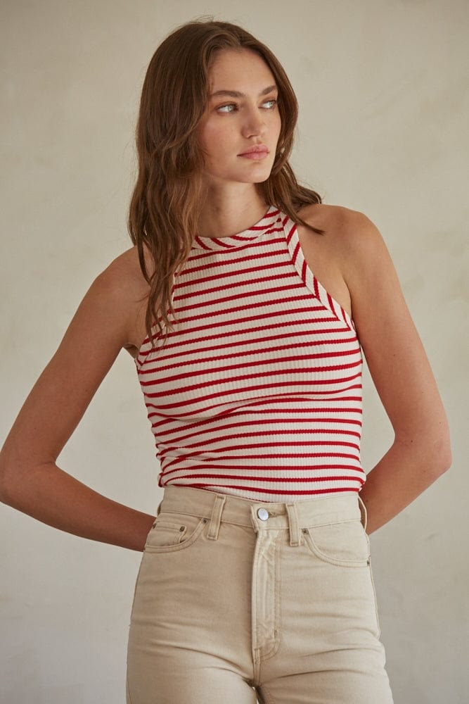 By Together Striped Ribbed Knit Tank - Little Miss Muffin Children & Home