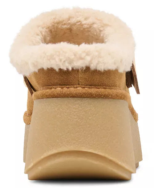 Dolce Vita Dolce Vita Oslo Plush Platform Slip-On Shoe – Light Brown Suede - Little Miss Muffin Children & Home