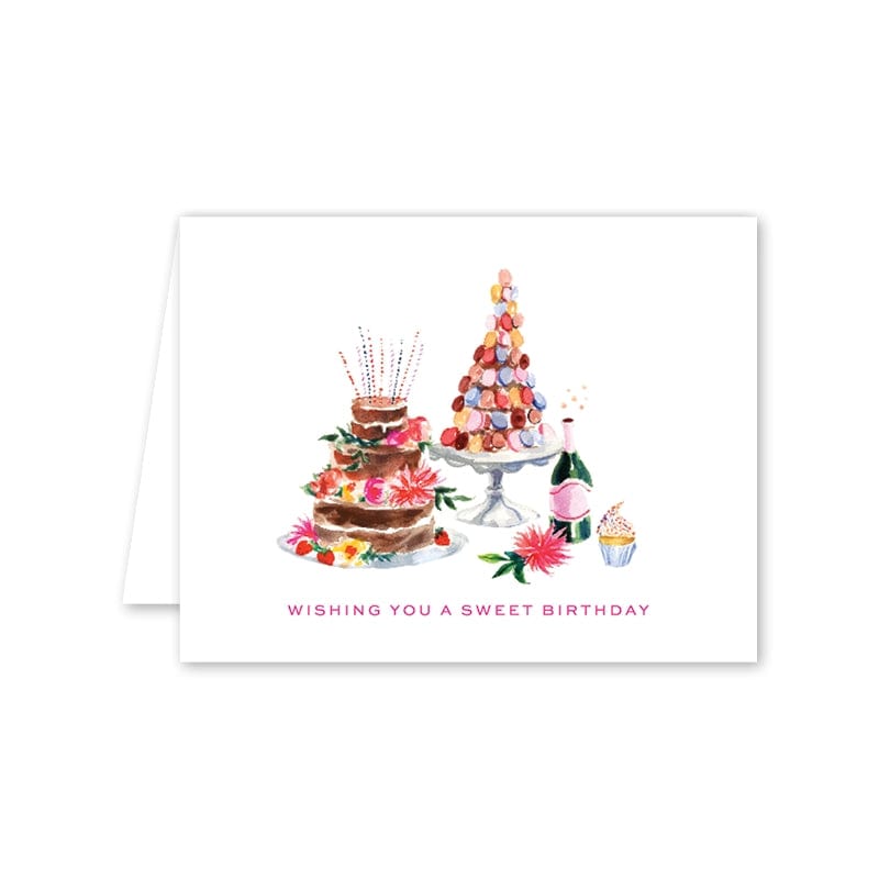 Dogwood Hill Colorful Fete Birthday, Single Card - Little Miss Muffin Children & Home