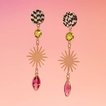 Riza Edgy Dangle Earrings