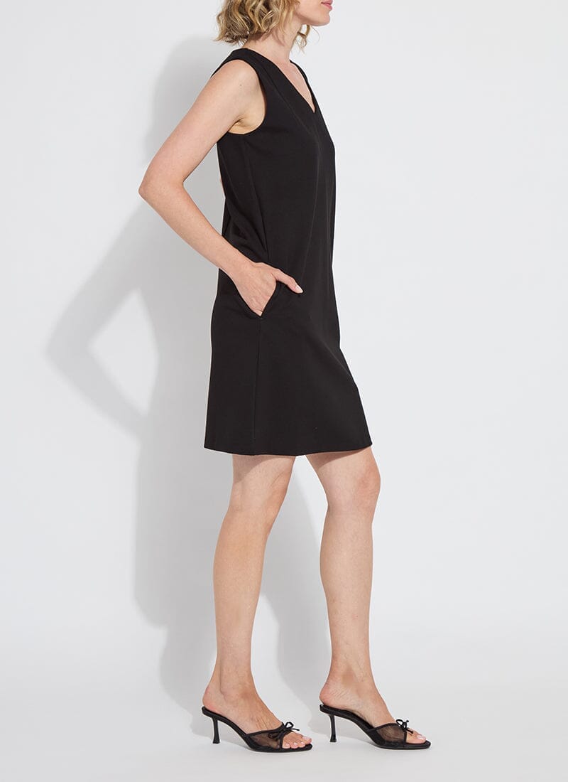 Lysse The Perfect A-Line Ponte Dress in Black