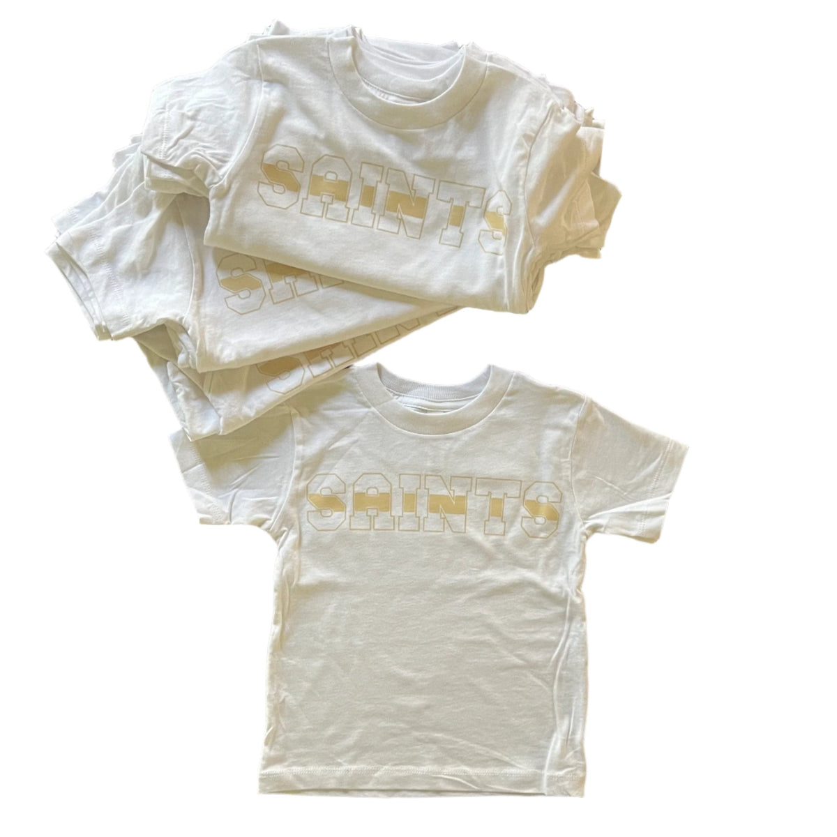Whereable Art Whereable Art Saints Striped Toddler Tee - Little Miss Muffin Children & Home