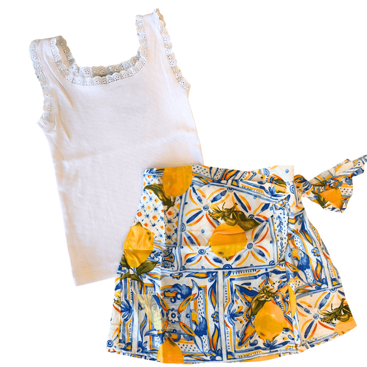 Joyous and Free White Lace Tank - Little Miss Muffin Children & Home