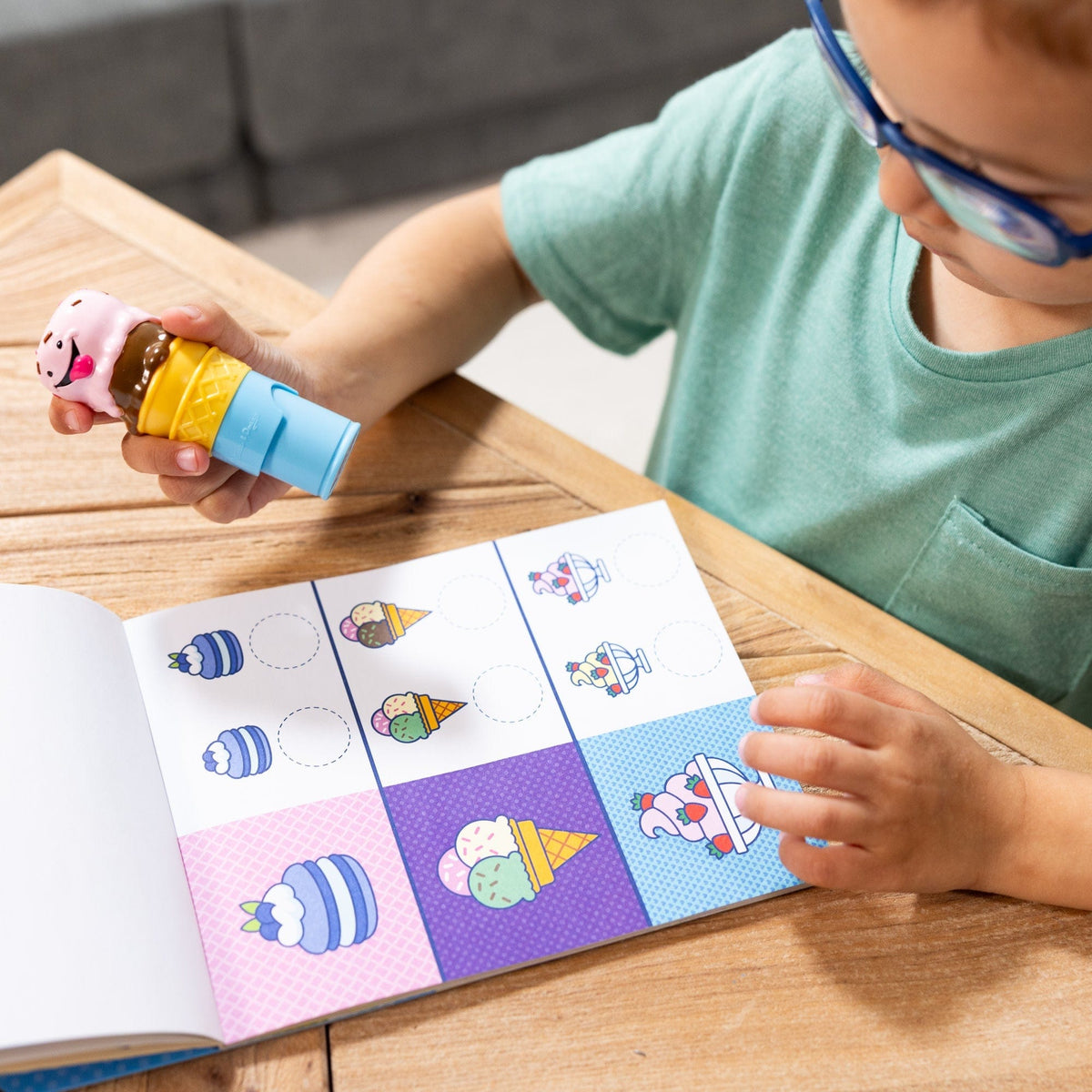 Melissa & Doug Melissa & Doug Sticker WOW! Activity Pad Set - Ice Cream - Little Miss Muffin Children & Home