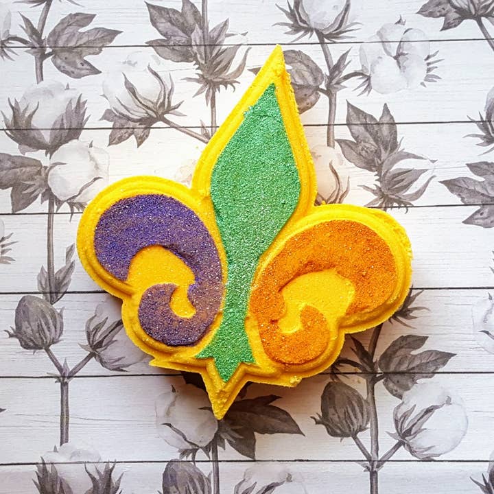 Essentially Nola Essentially Nola Mardi Gras Fleur de Lis Bath Bomb - Little Miss Muffin Children & Home