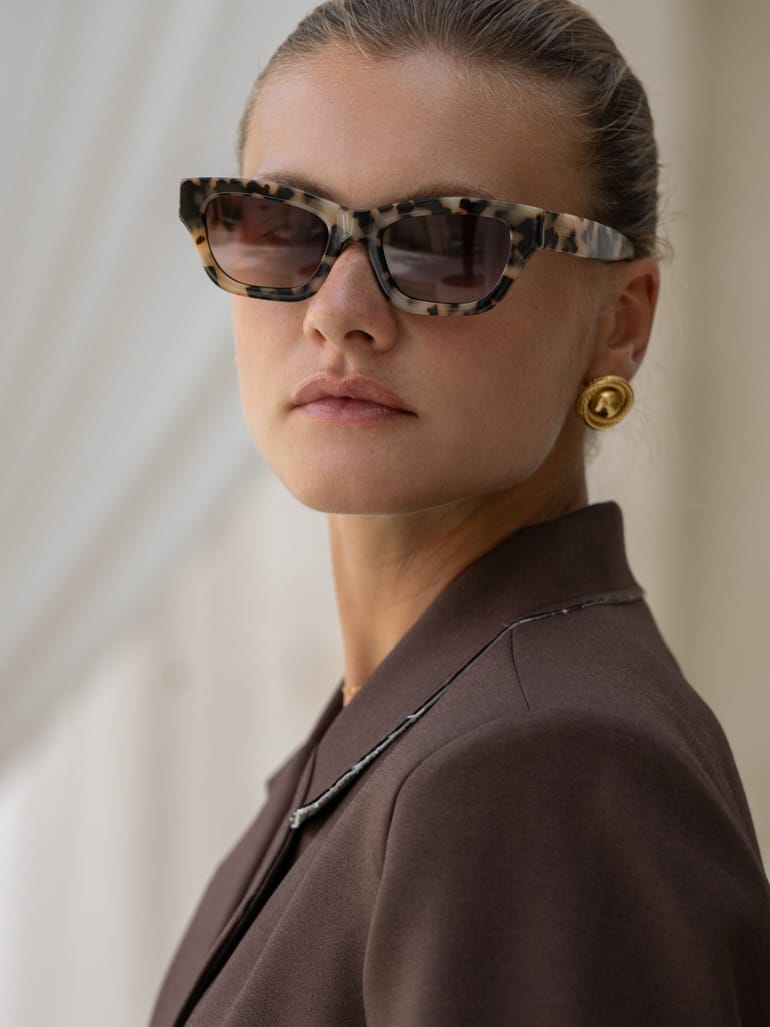 Freyrs Eyewear Aurora Acetate Cat Eye Sunglasses Milky Tortoise - Little Miss Muffin Children & Home