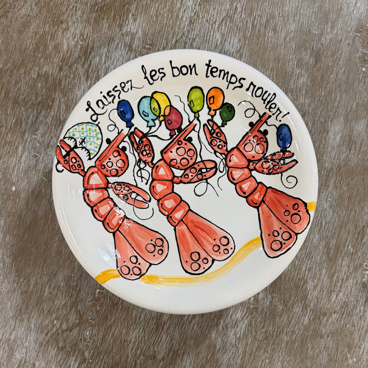 Jan Salzer Art Jan Salzer Crawfish Cake Plate - Little Miss Muffin Children & Home