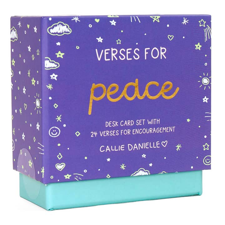 Callie Danielle Verses for Peace – Bible Verse Card Set with Display Stand - Little Miss Muffin Children & Home