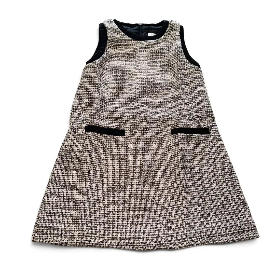 Macy Black Tweed Sleeveless Dress