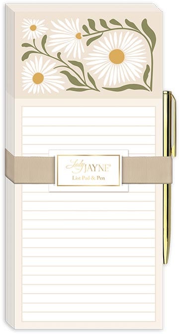 Lady Jayne Magnetic List Pad With Pen Flower Market Daisy - Little Miss Muffin Children & Home