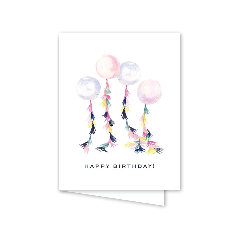 Dogwood Hill Tasseled Balloons Happy Birthday Card - Little Miss Muffin Children & Home