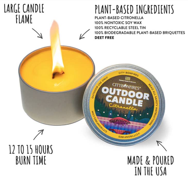 City Bonfires City Bonfires Outdoor Citronella Candle - Little Miss Muffin Children & Home